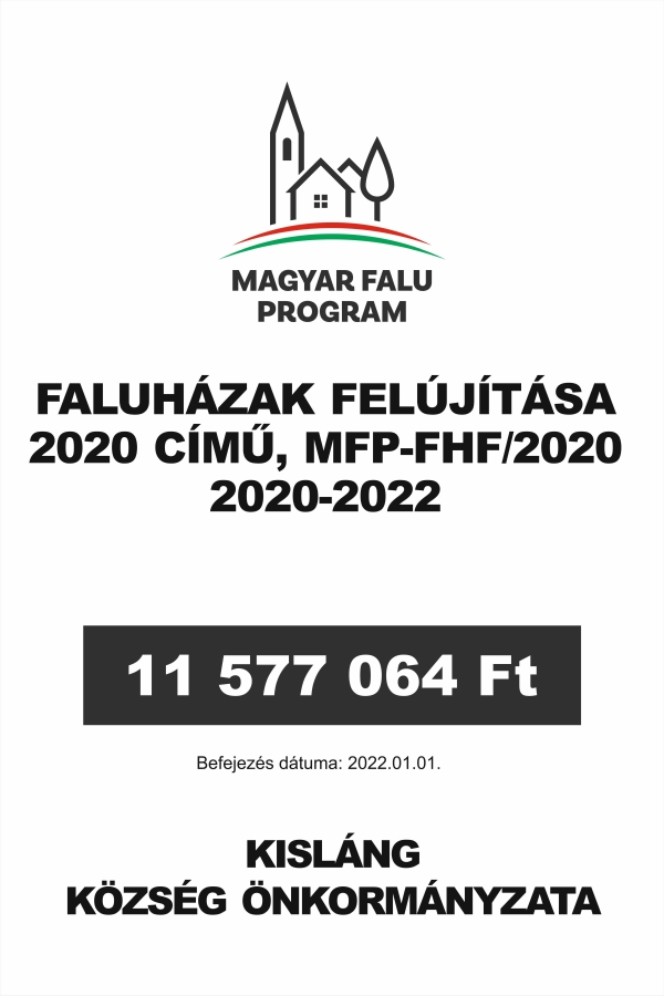 Faluházak felújítása 2020, MFP-FHF/2020 2020-2022