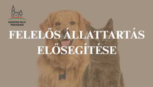Felelős állattartás elősegítése - Igényfelmérés