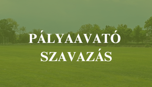 Pályaavató szavazás
