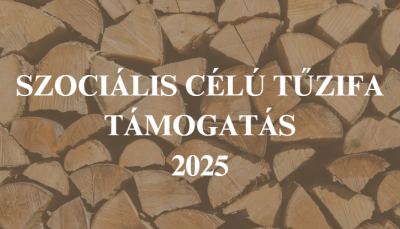 Szociális célú tűzifa támogatás - 2025